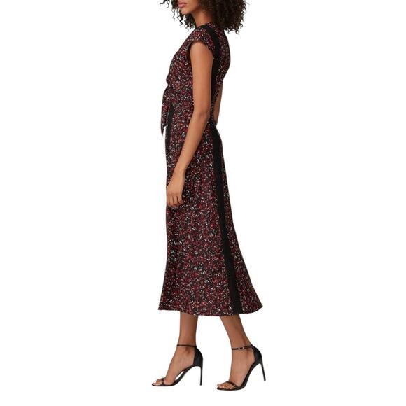 Thakoon Collective Floral Lace Maxi Dress Dark Floral Prairie Boho Sz 4 - Picture 4 of 12